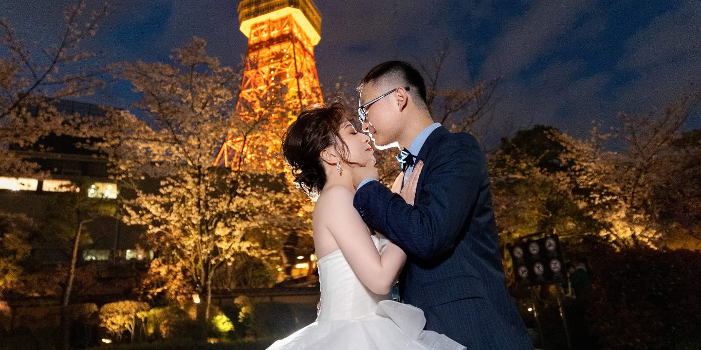 Tokyo: Wedding Photo Tour dengan 3 Lokasi & Pro Styling